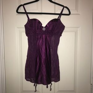 BNWT Plum VS Victoria’s Secret Corset 36B Set